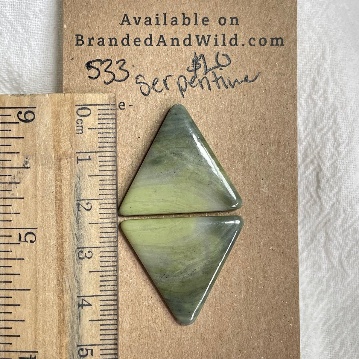 Serpentine - Cabochon - S33 D785F119-8A0E-4F28-A9E8-88D4EB54903D Brandedandwild.com