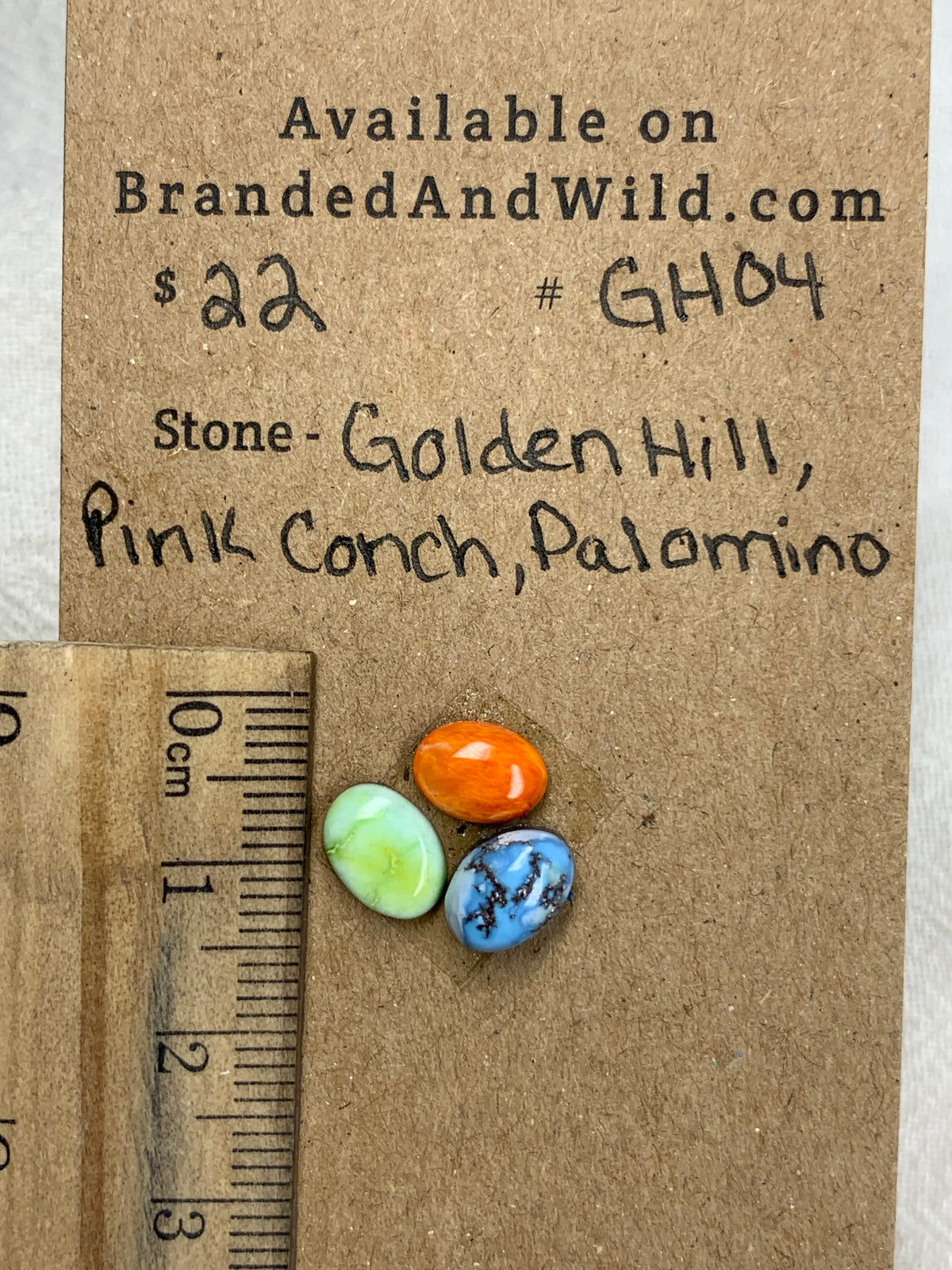 Golden Hill / Pink Conch Cabochon - Mix104 D7DAD94B-091A-4157-8380-C03A87F792F7 Brandedandwild.com