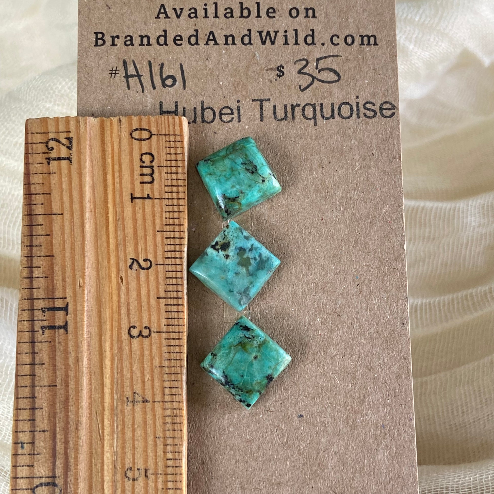 Hubei Turquoise Cabochon - H161 D7E8022C-EFD4-4E63-BD59-D7EBB05A316C Brandedandwild.com