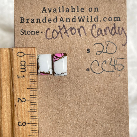Cotton Candy Cabochon - CC45 D7F6C529-80E8-434E-9705-62FF42CCEC19 Brandedandwild.com