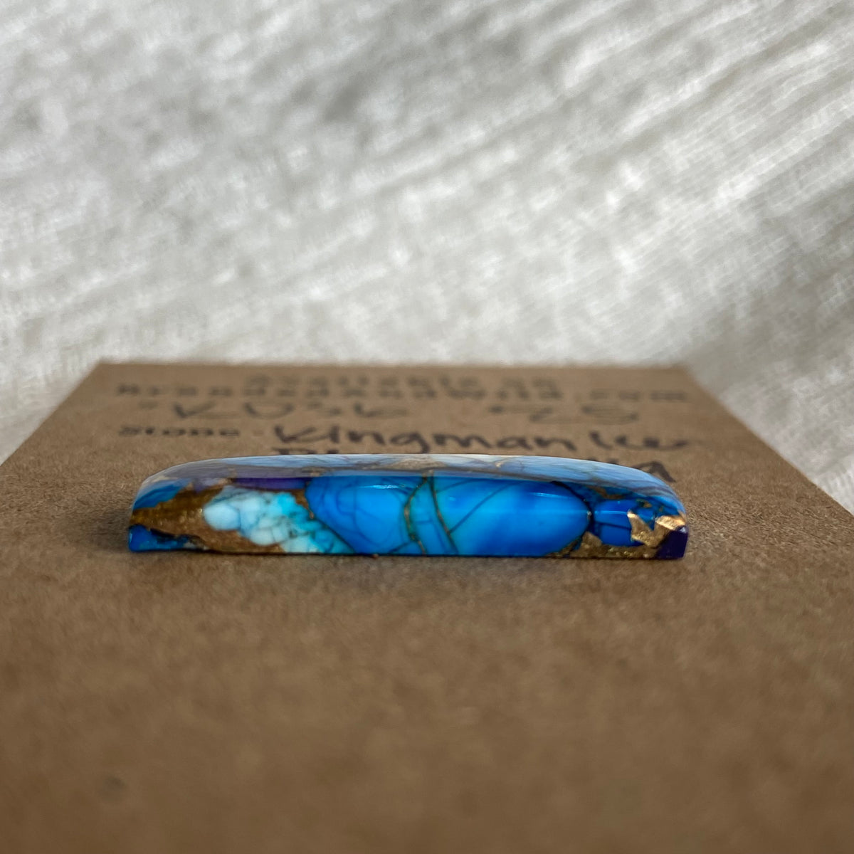 Kingman Ice Blue Dahlia Cabochon - KD36