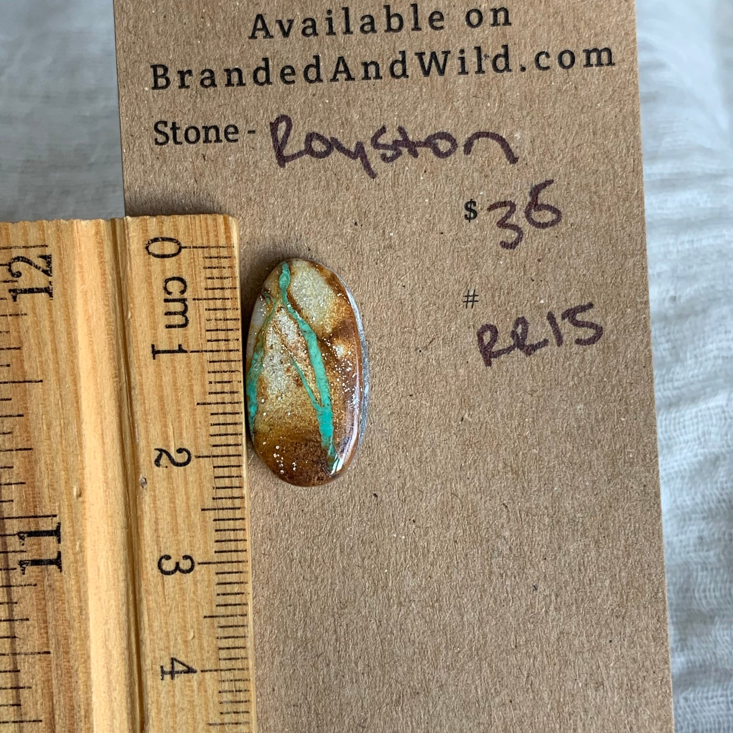 Royston Ribbon Turquoise Cabochon RR15