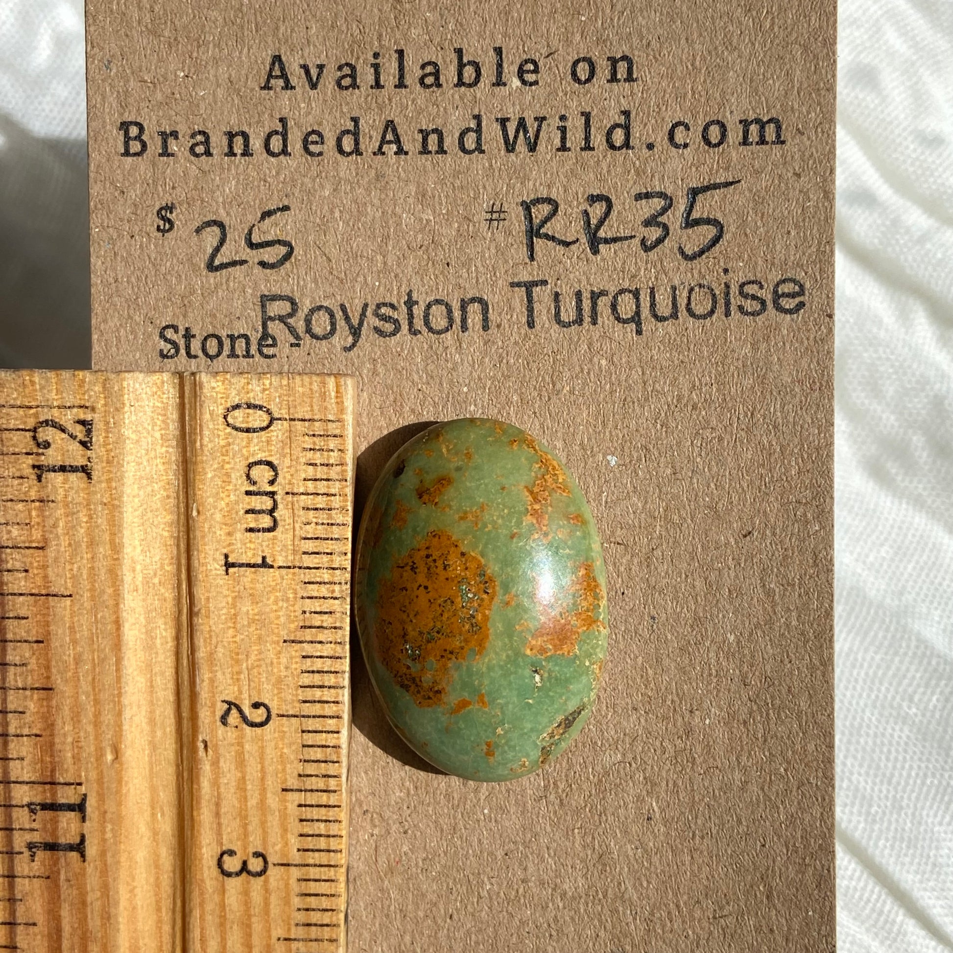 Royston Ribbon Turquoise Cabochon RR35 D84FA106-8E2F-44FE-9C59-C735773EB825 Brandedandwild.com