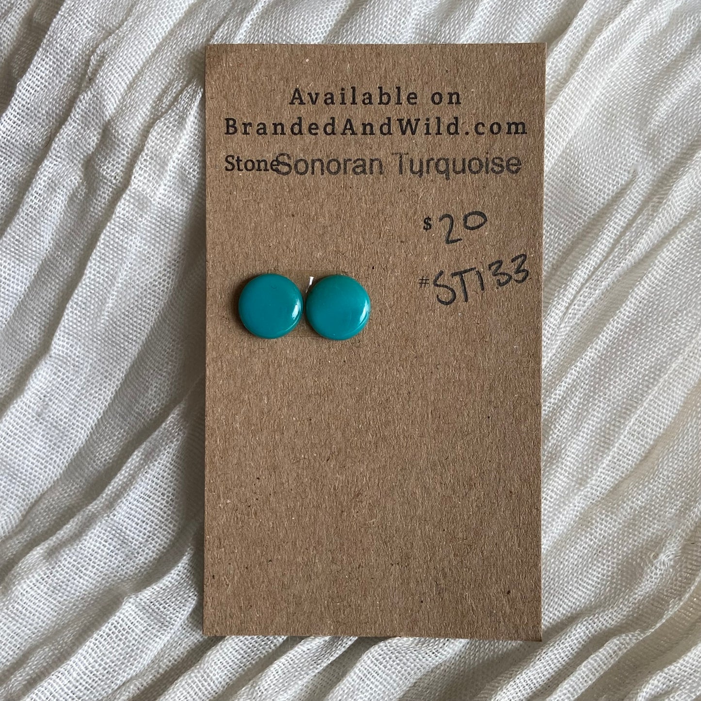 Sonoran Turquoise Cabochon - ST133 D8B6CA33-7789-4490-9466-6A33F0739FBA Brandedandwild.com