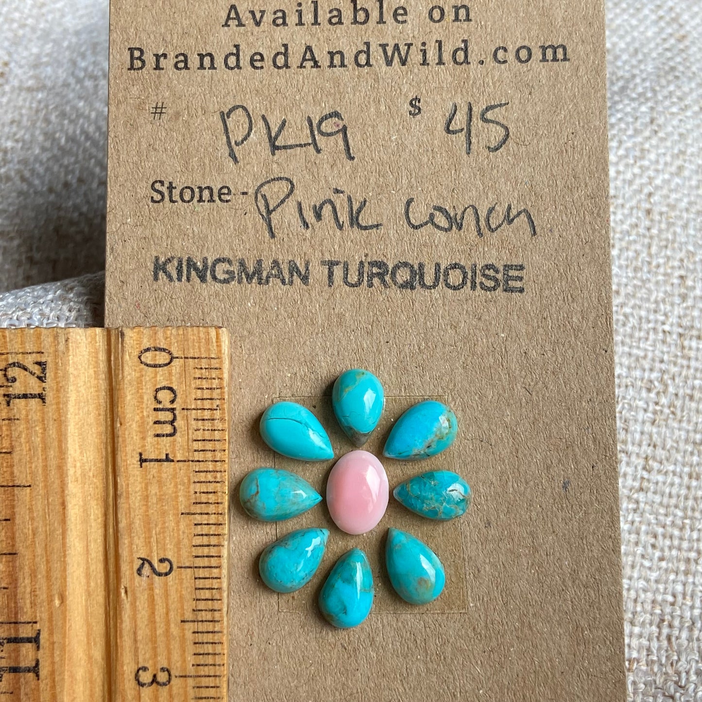 Pink Conch / Kingman Cabochon - PK19