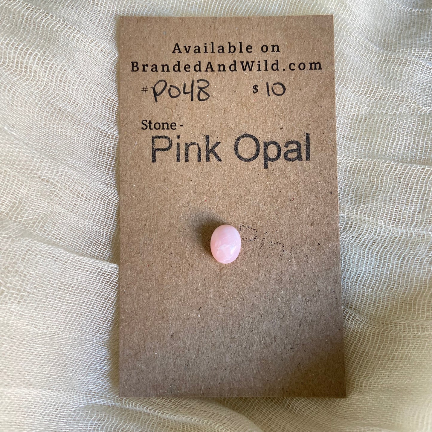 Pink Opal Cabochon - P048
