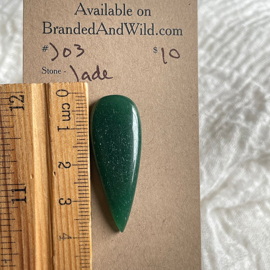 Jade Cabochon - J03 D8C7914C-FB30-4693-8DA9-4D5DA18EB1BE Brandedandwild.com