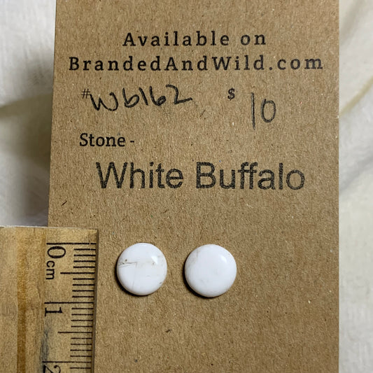 White Buffalo Cabochon - WB162 D8D9121D-6B56-460F-BF22-26EB9B4709D2 Brandedandwild.com