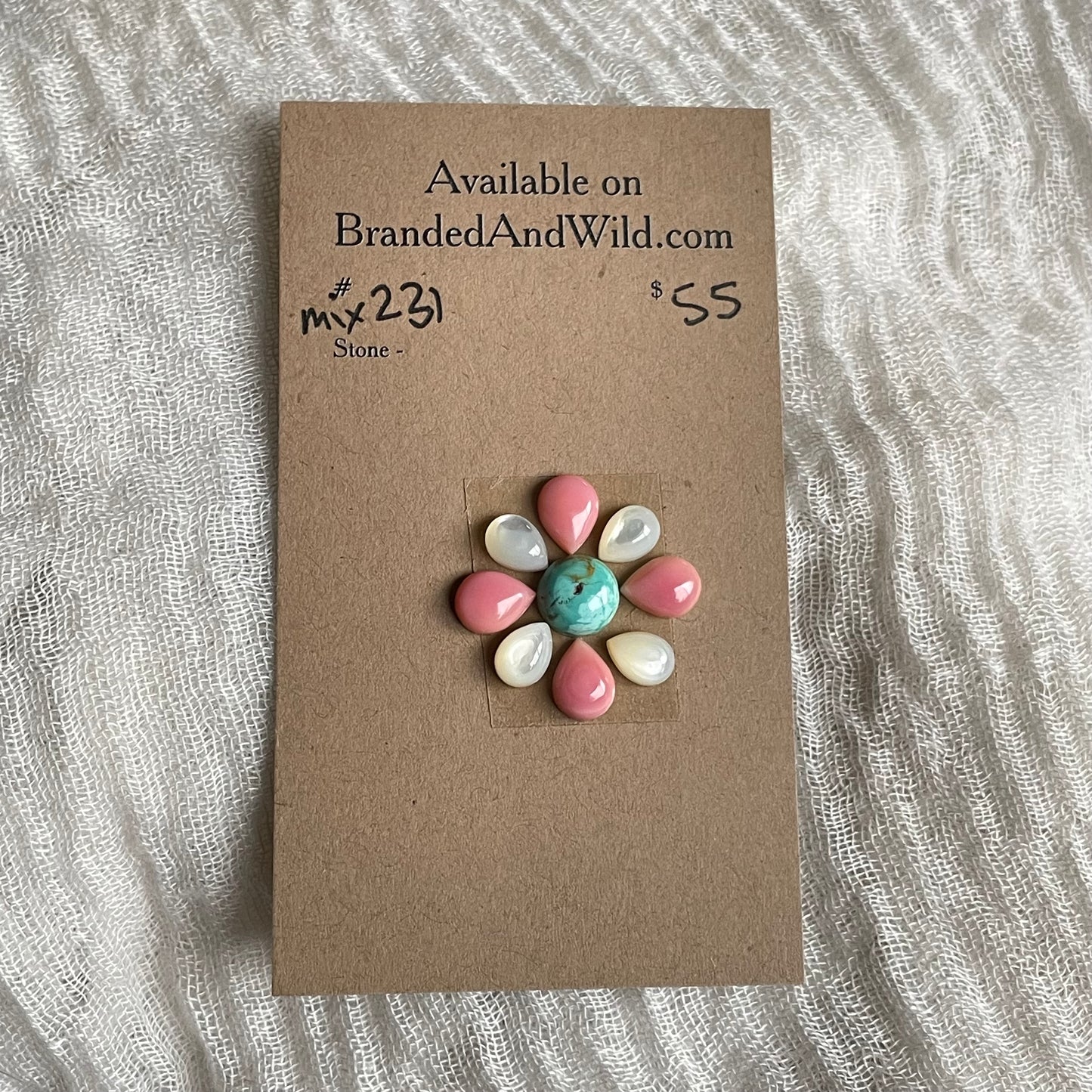 Pink Conch Mix Cabochon - MIX231 D8DAD5C0-6E12-4FBE-92BF-CC502D6A0195 Brandedandwild.com