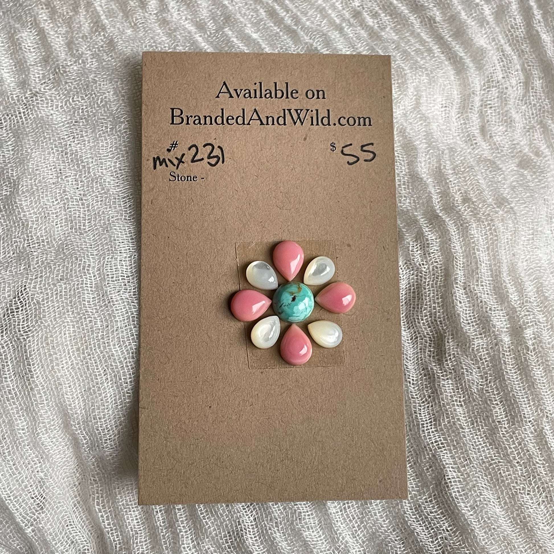 Pink Conch Mix Cabochon - MIX231 D8DAD5C0-6E12-4FBE-92BF-CC502D6A0195 Brandedandwild.com