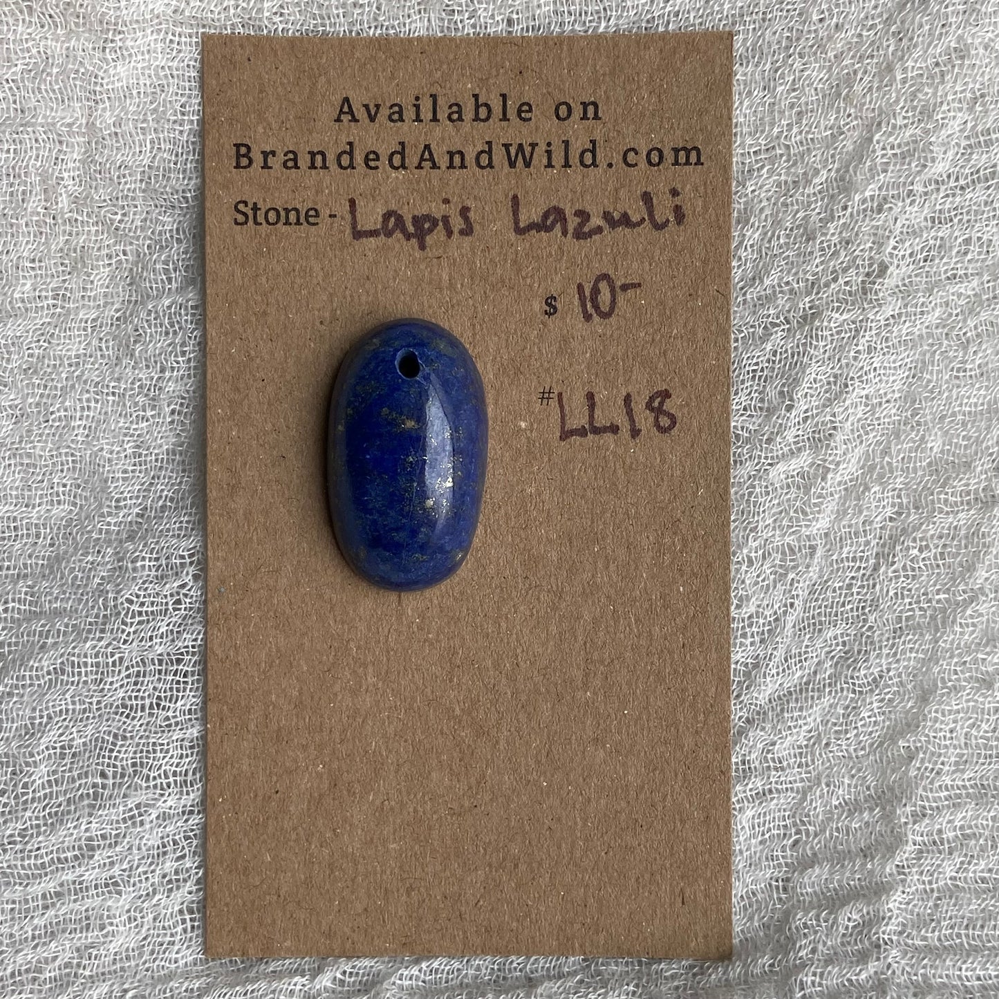Lapis Lazuli Cabochon -Drilled- LL18