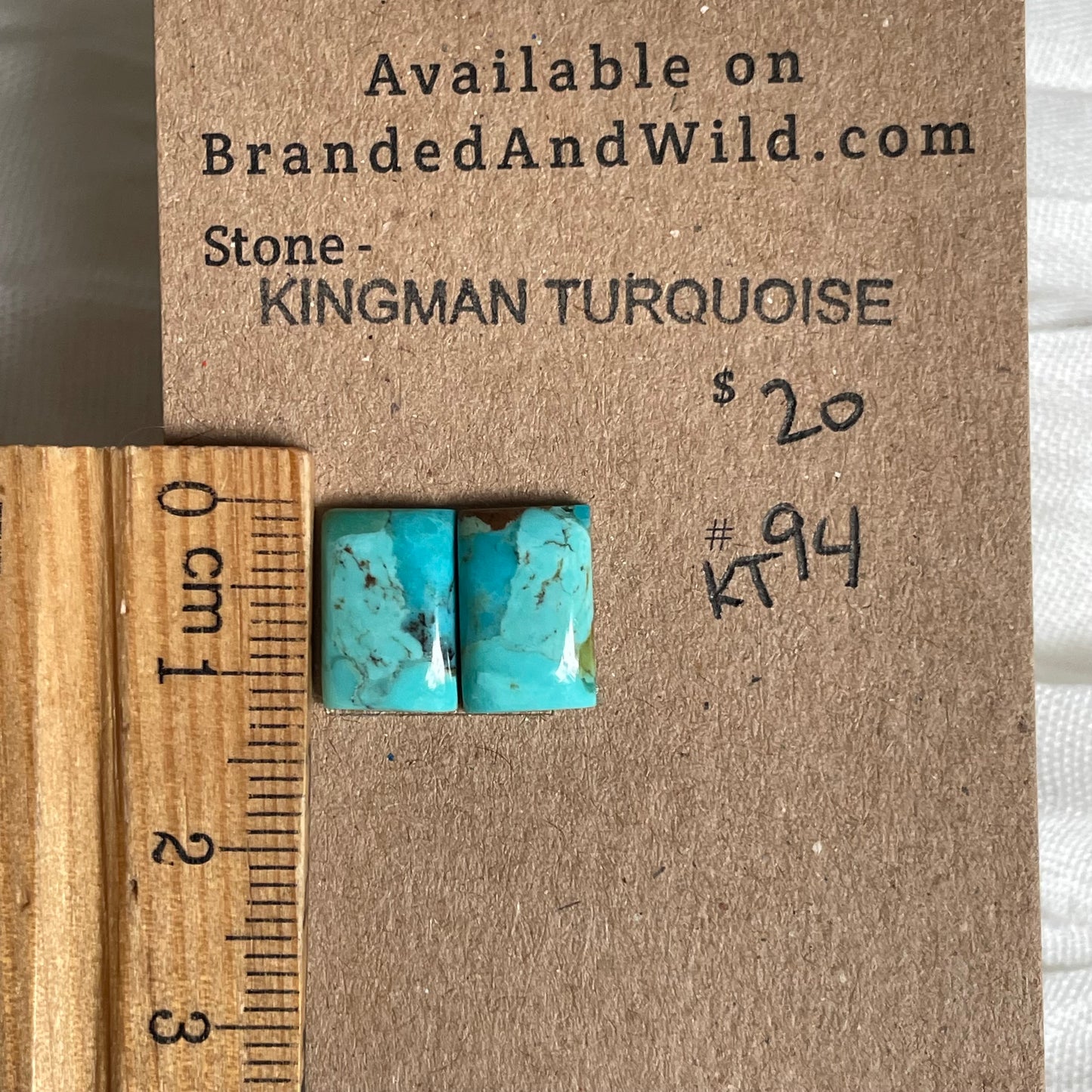 Kingman Turquoise Cabochon - KT94 D8FB5D01-DFF2-4DD1-BA15-C9DE821A2D8B Brandedandwild.com