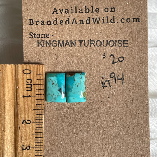 Kingman Turquoise Cabochon - KT94 D8FB5D01-DFF2-4DD1-BA15-C9DE821A2D8B Brandedandwild.com