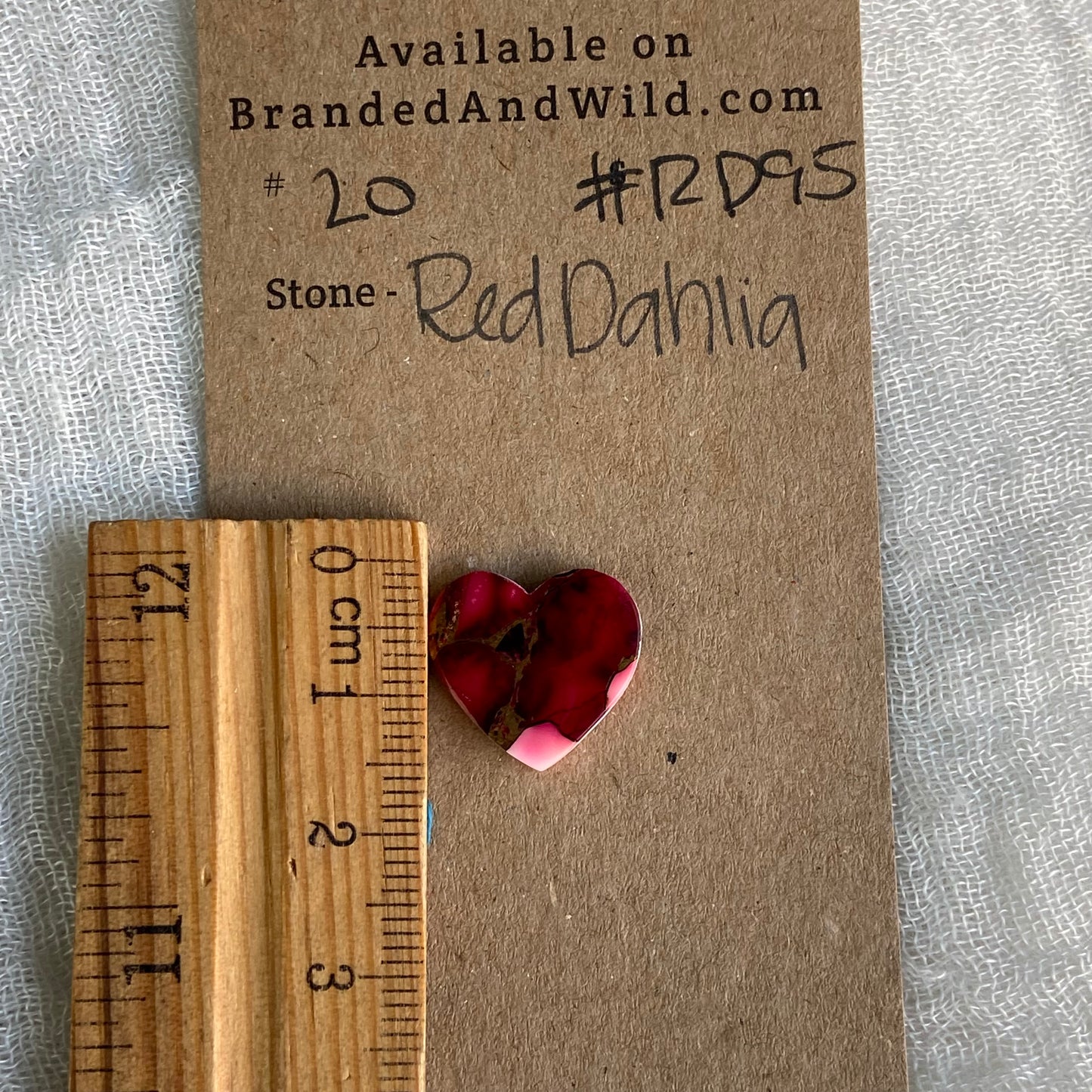 Red Dahlia Cabochon - RD95