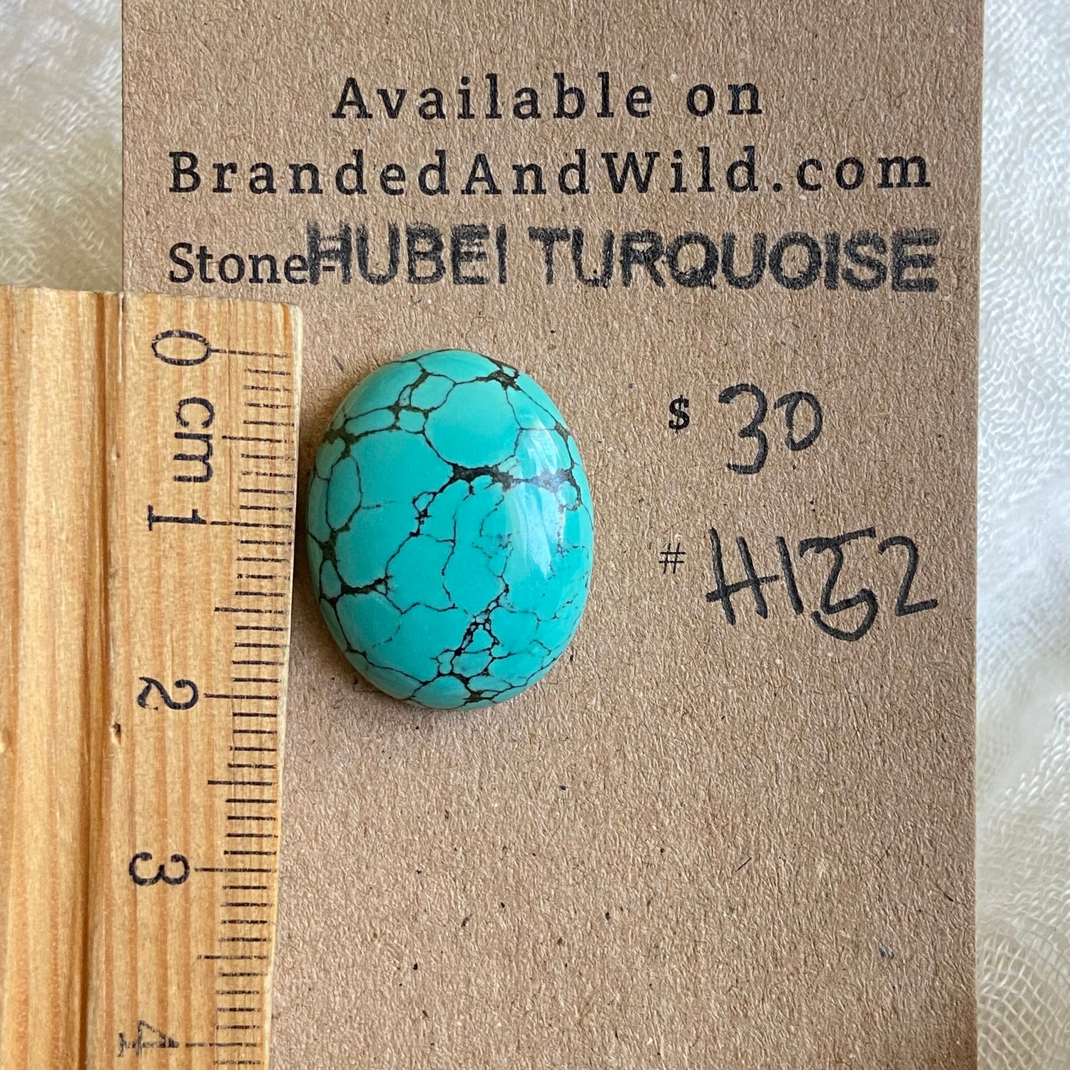 Hubei Turquoise Cabochon - H152 D951A128-9DA8-4CCF-A0D3-3679CA73B4D5 Brandedandwild.com