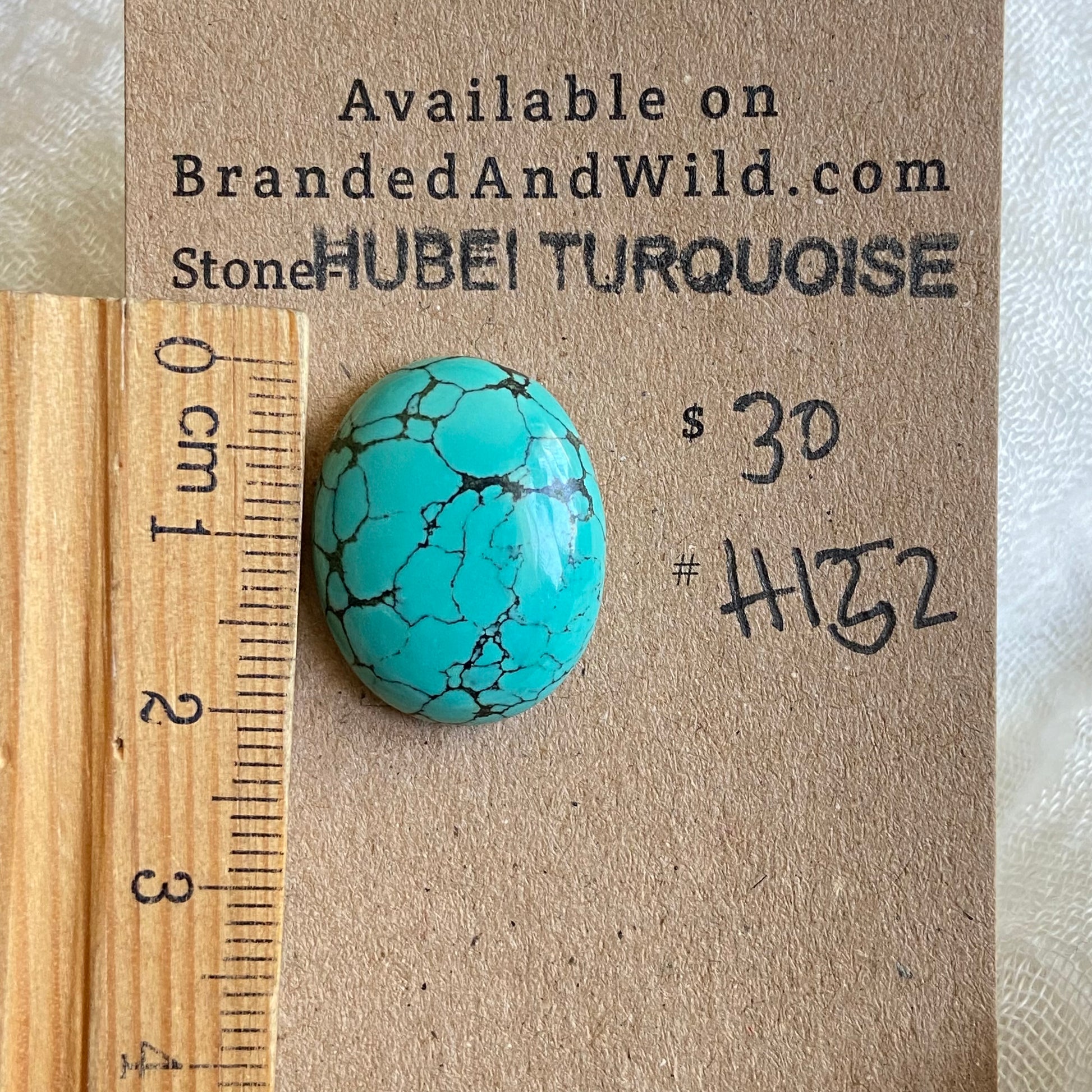 Hubei Turquoise Cabochon - H152 D951A128-9DA8-4CCF-A0D3-3679CA73B4D5 Brandedandwild.com
