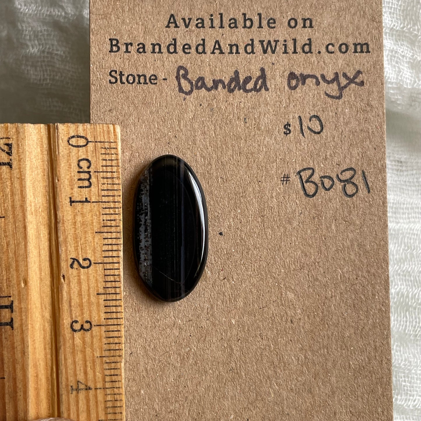 Black Onyx - Cabochon - BO81