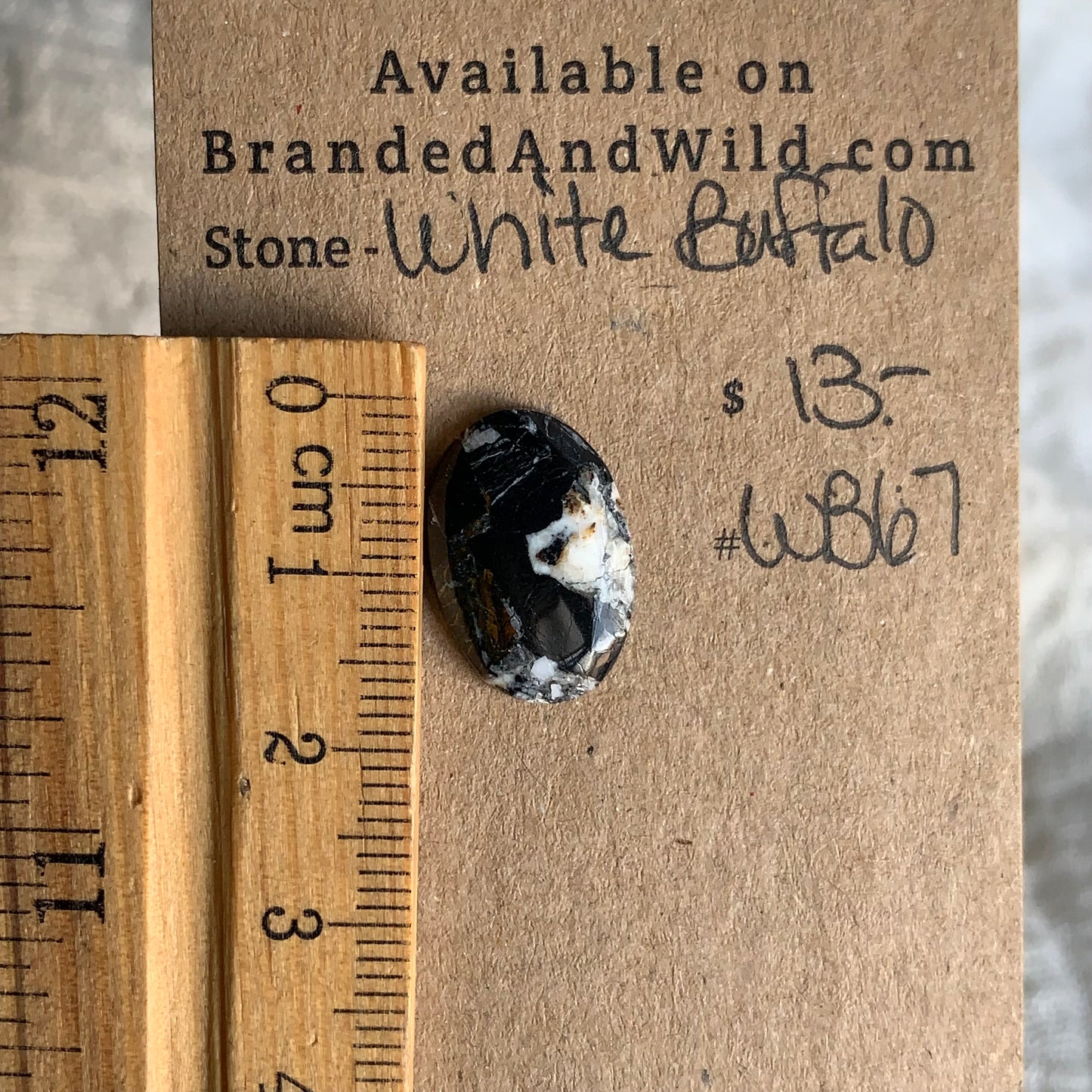 White Buffalo Cabochon - WB67