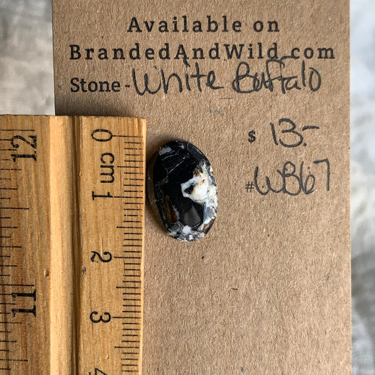 White Buffalo Cabochon - WB67