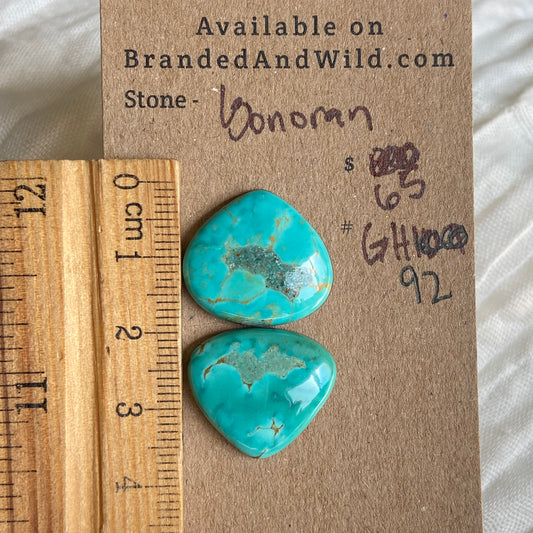 Sonoran Turquoise Cabochon - ST92 D990B86F-899E-4E5B-AC01-28FB6A5C5410 Brandedandwild.com