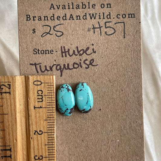 Hubei Turquoise Cabochon - H57 D9A687FD-F7F0-4A50-B91C-5D02C99284D1 Brandedandwild.com