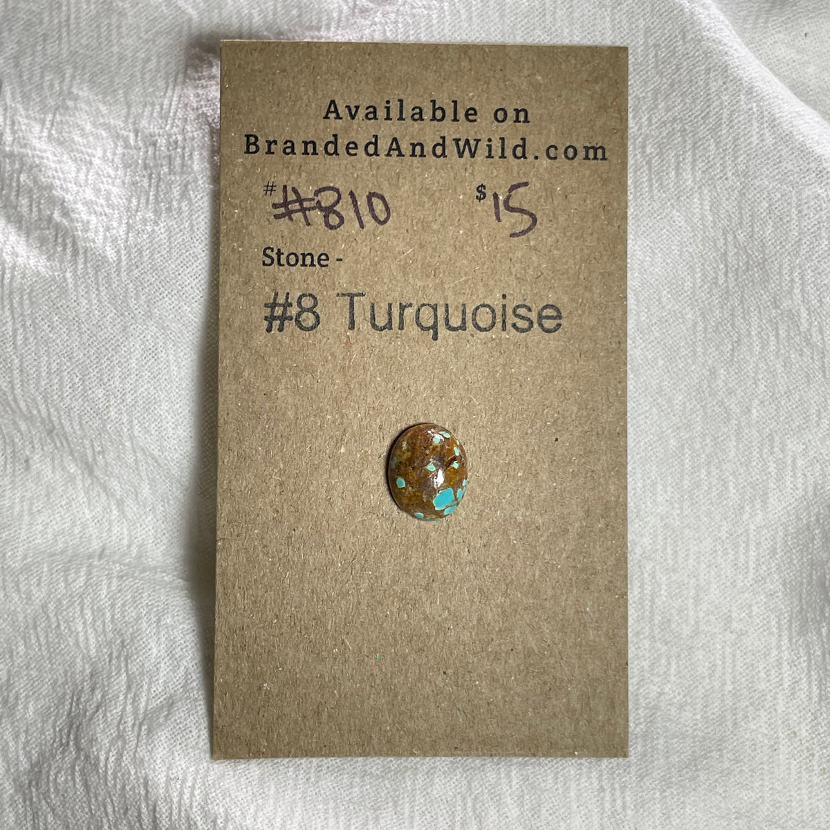 #8 Turquoise Cabochon - 810 D9B9A34B-93DB-4915-BB0E-4B67890EA82D Brandedandwild.com