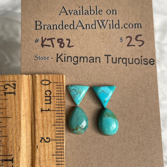 Kingman Turquoise Cabochon - KT82 D9EC8B71-1AEE-4986-8A9A-733CEBFFB15D Brandedandwild.com