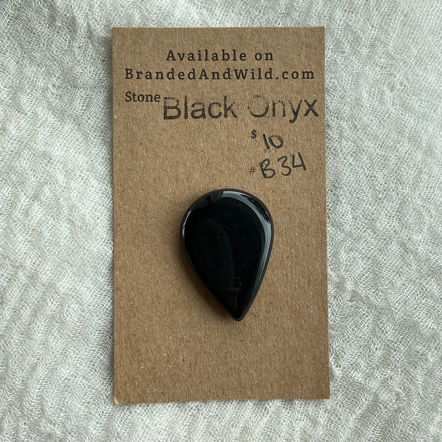 Black Onyx - Cabochon - B34