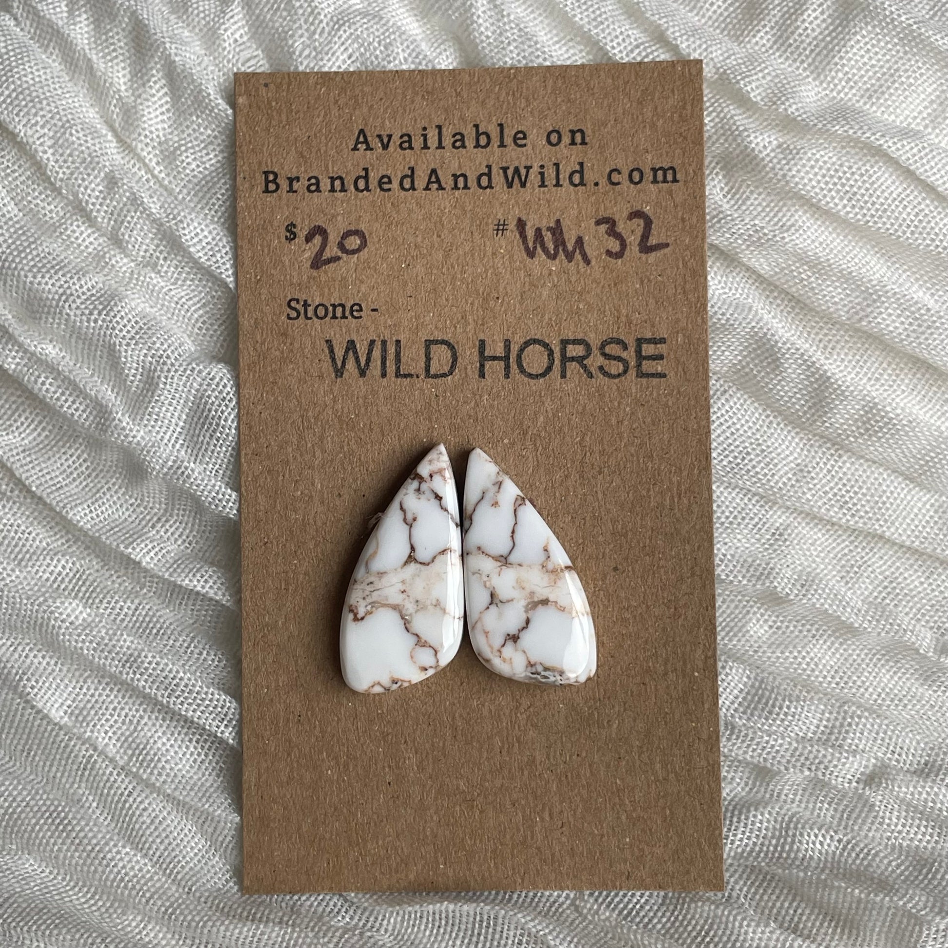 Wild Horse Cabochon - WH32 DA099CEA-5548-458C-B25F-A48D24B58B9E Brandedandwild.com