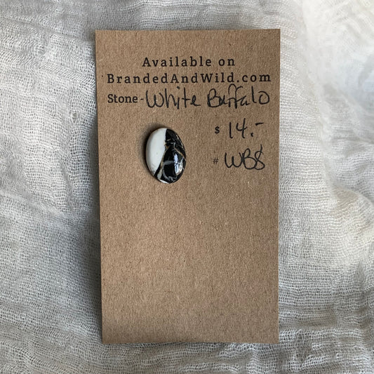 White Buffalo Cabochon - WB8