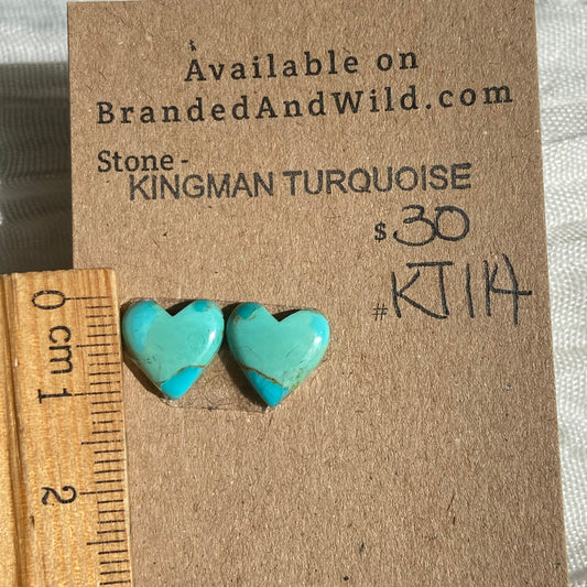 Kingman Turquoise Cabochon - KT114 DA5DCD56-A03E-46D9-9CDB-3C699F75EE64 Brandedandwild.com
