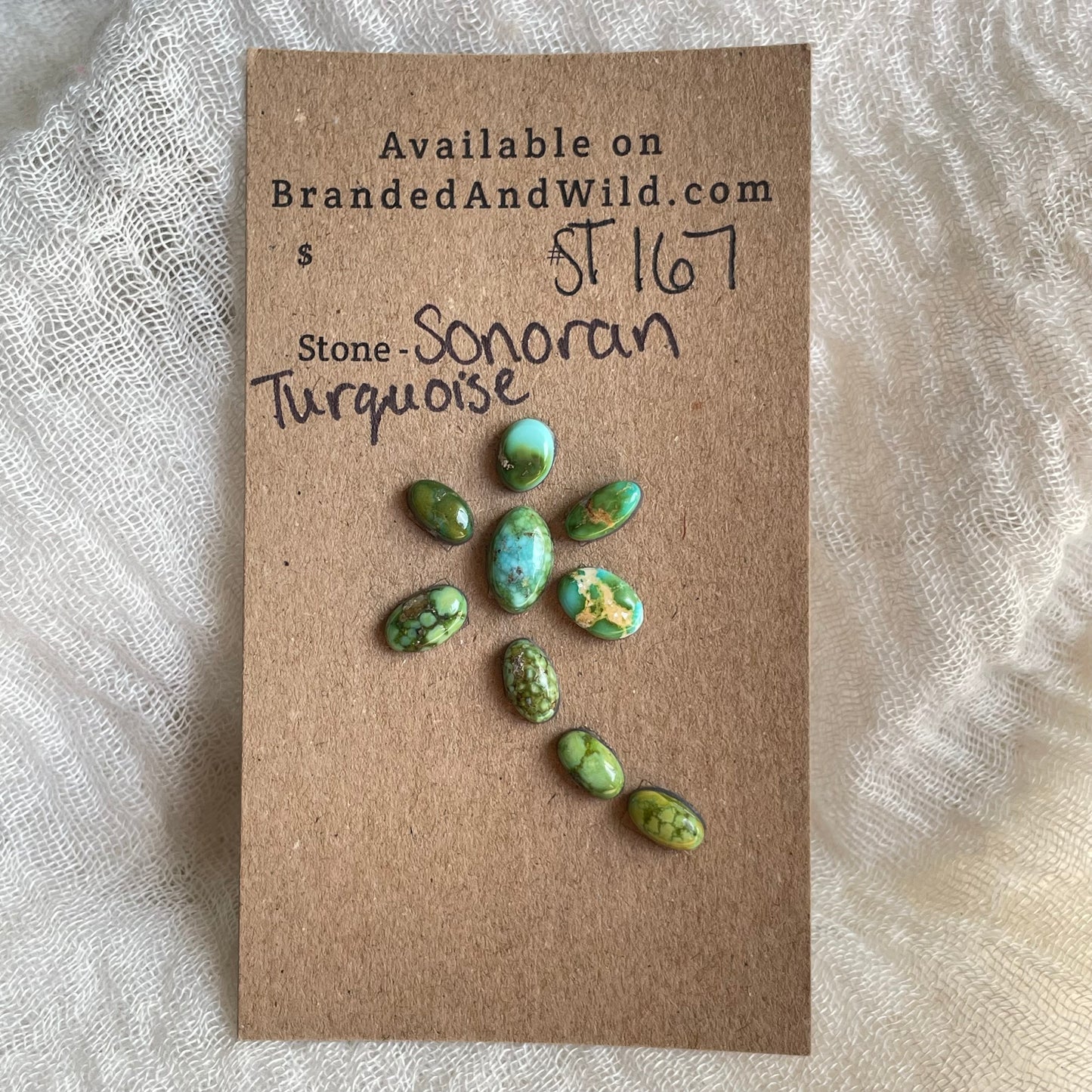 Sonoran Turquoise Cabochon - ST167 DA6922B4-59D3-4C50-AC8B-FDECFF880D22 Brandedandwild.com
