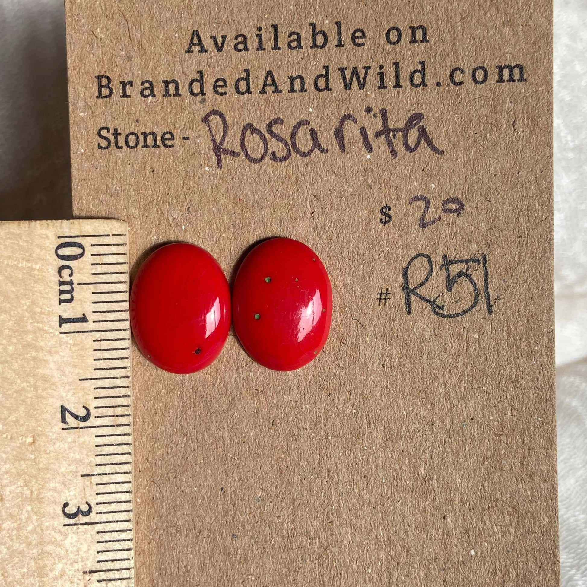 Rosarita - Cabochon - R51 DA7D1B46-77C3-422A-BACE-6CEDCB1A609F Brandedandwild.com
