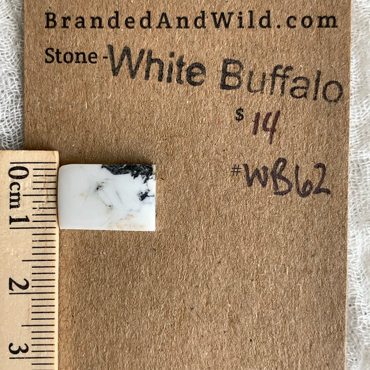 White Buffalo Cabochon - WB62