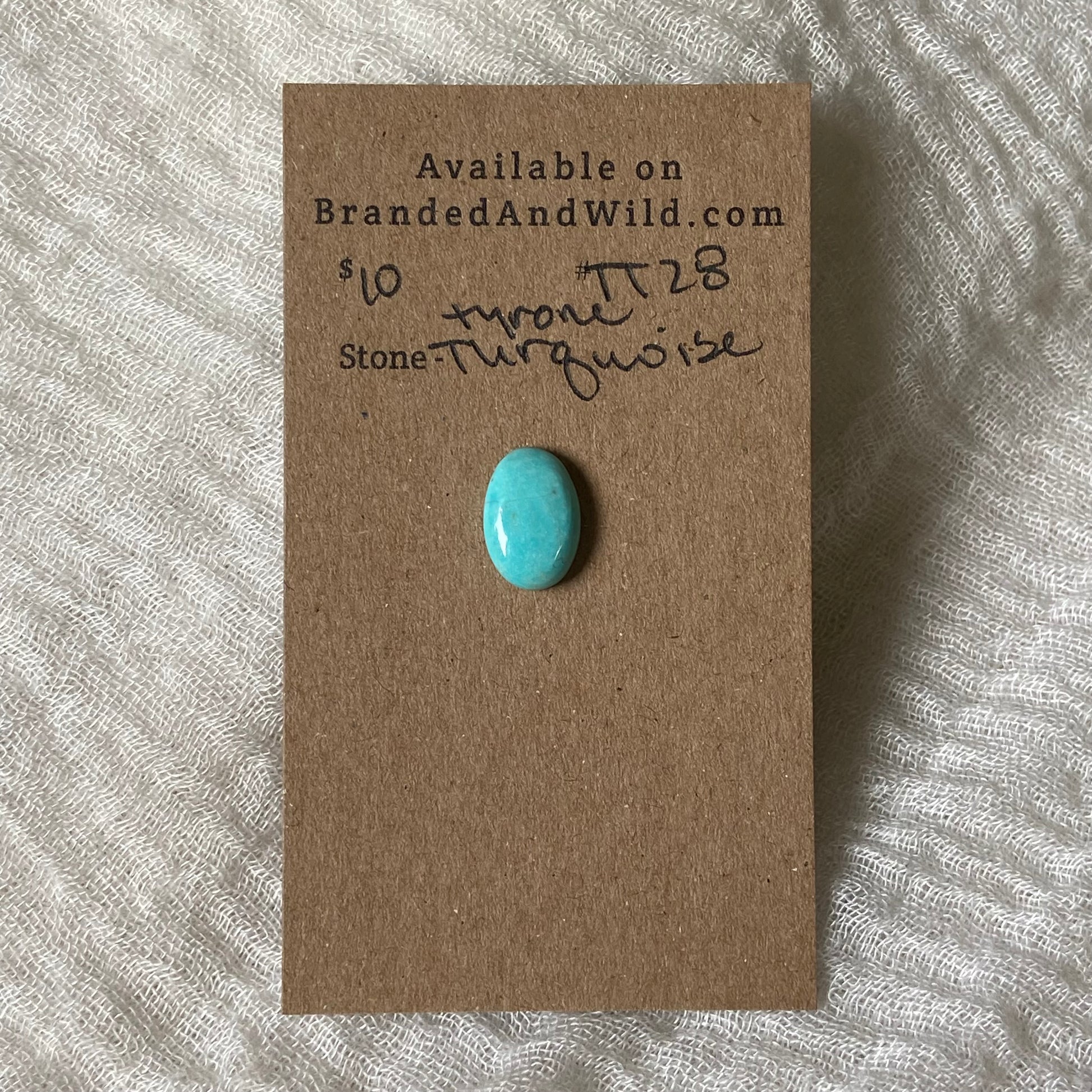 Tyrone Turquoise Cabochon - TT28 DAB163FF-98F0-4382-A89C-524708E17823 Brandedandwild.com