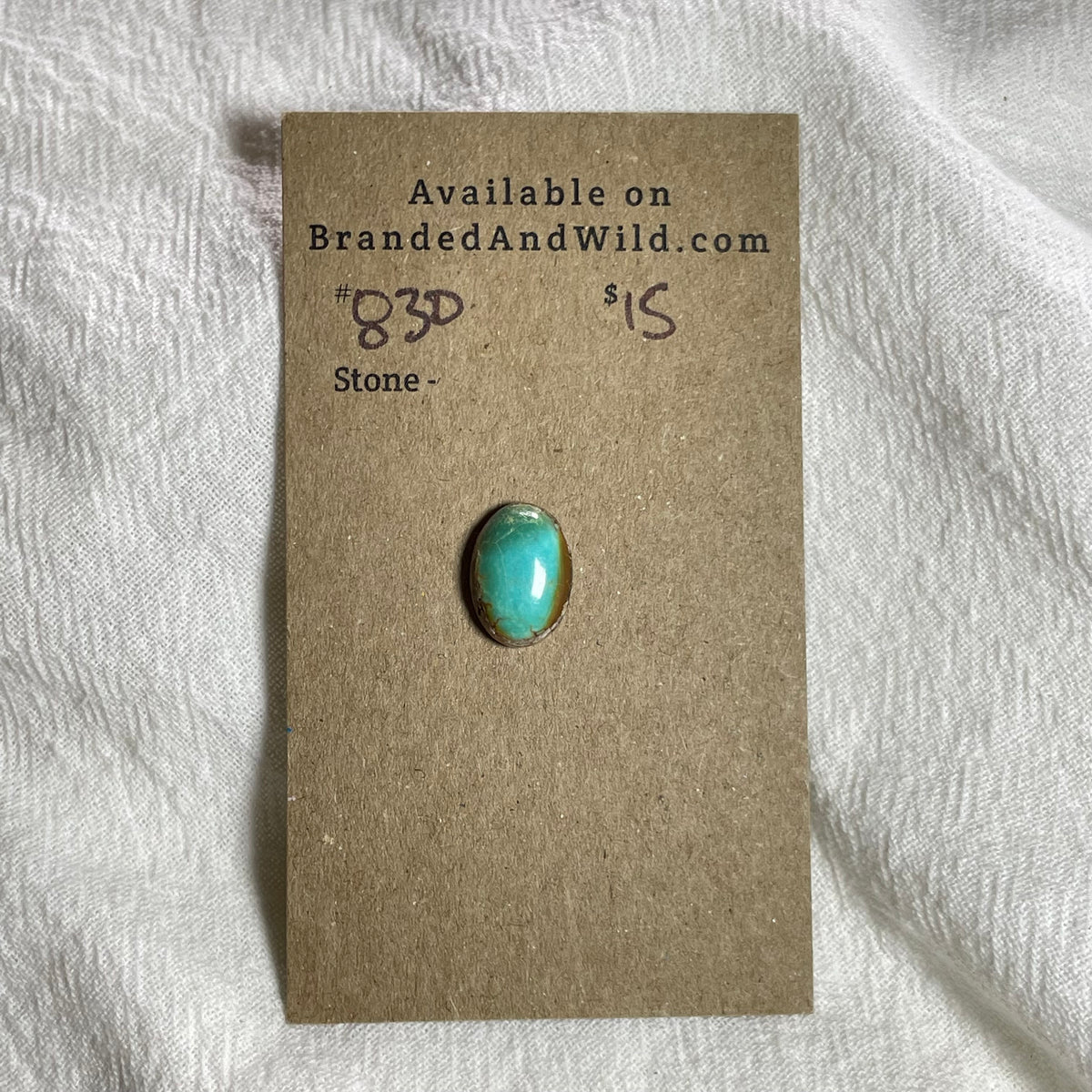 #8 Turquoise Cabochon - #830 DAB82514-E823-4721-90A7-268DEE447B06 Brandedandwild.com