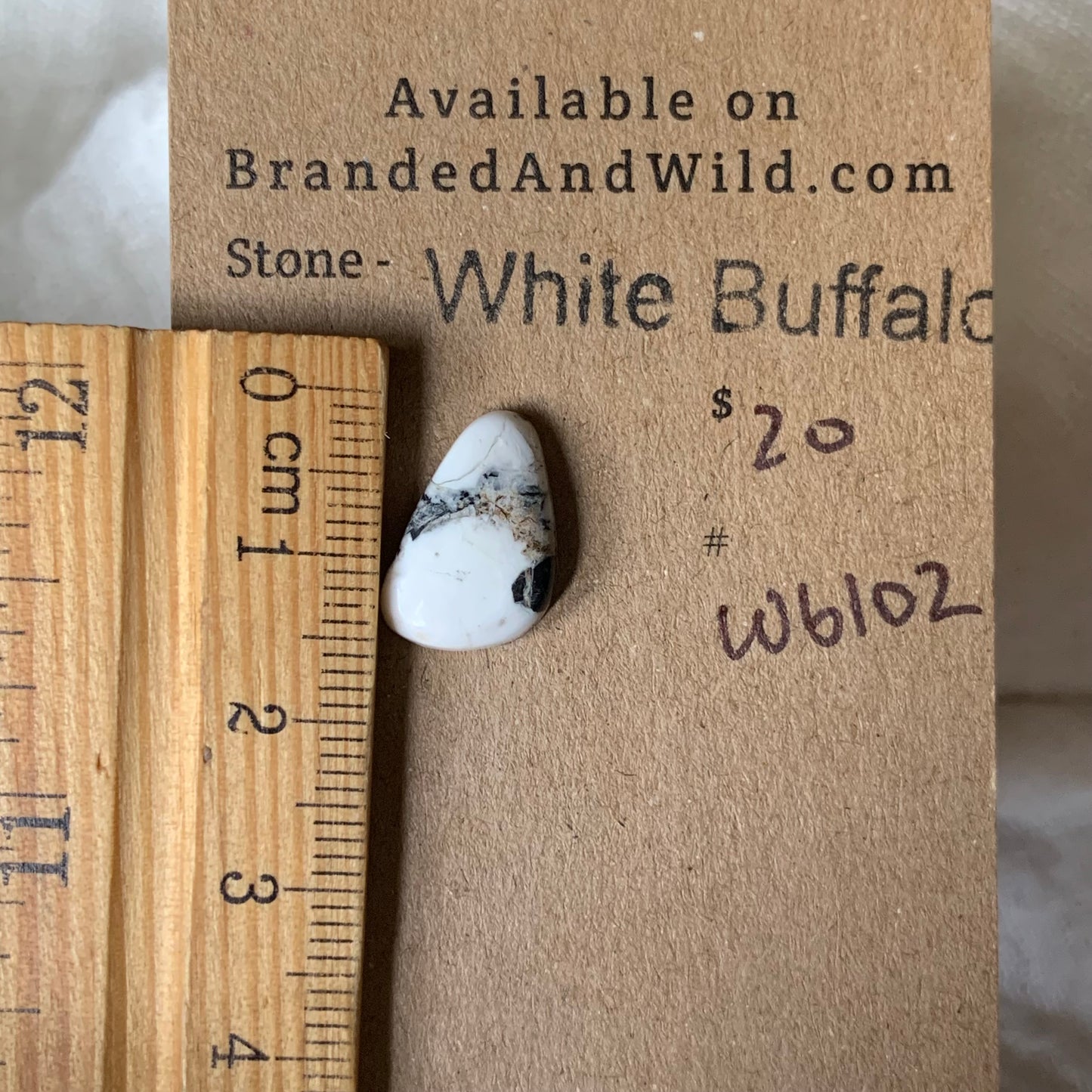 White Buffalo Cabochon - WB102