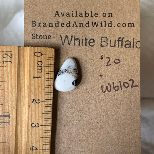 White Buffalo Cabochon - WB102