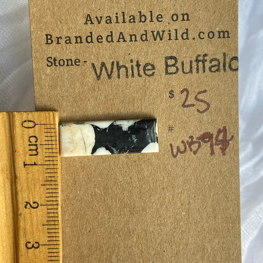 White Buffalo Cabochon - WB74