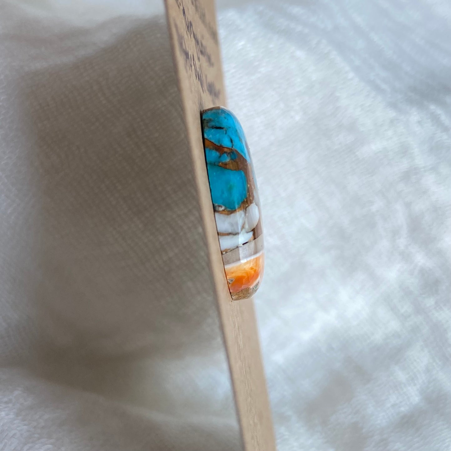 Turquoise, Oystershell, Copper Cabochon - TOC32