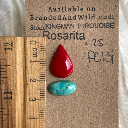 Rosarita / Kingman Turquoise Cabochon - MIX131 DB6ACA50-003C-4FB8-9EFB-AA4F0975F9C7 Brandedandwild.com