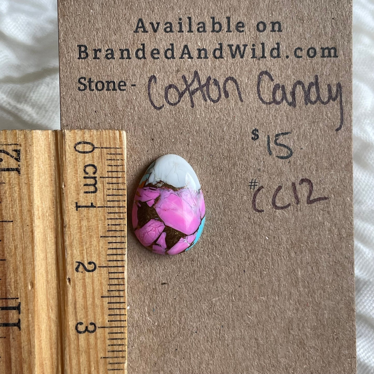 Cotton Candy Cabochon - CC12 DBBAEF45-FD0E-40C5-A7CC-E6321A955460 Brandedandwild.com