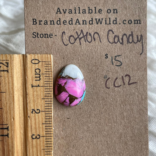 Cotton Candy Cabochon - CC12 DBBAEF45-FD0E-40C5-A7CC-E6321A955460 Brandedandwild.com