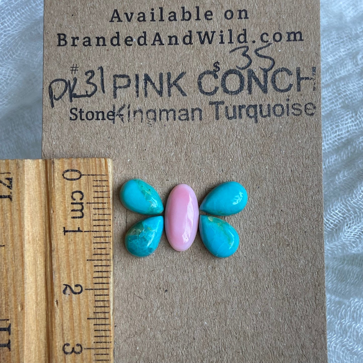 Pink Conch / Oyster Shell Cabochon - PK31