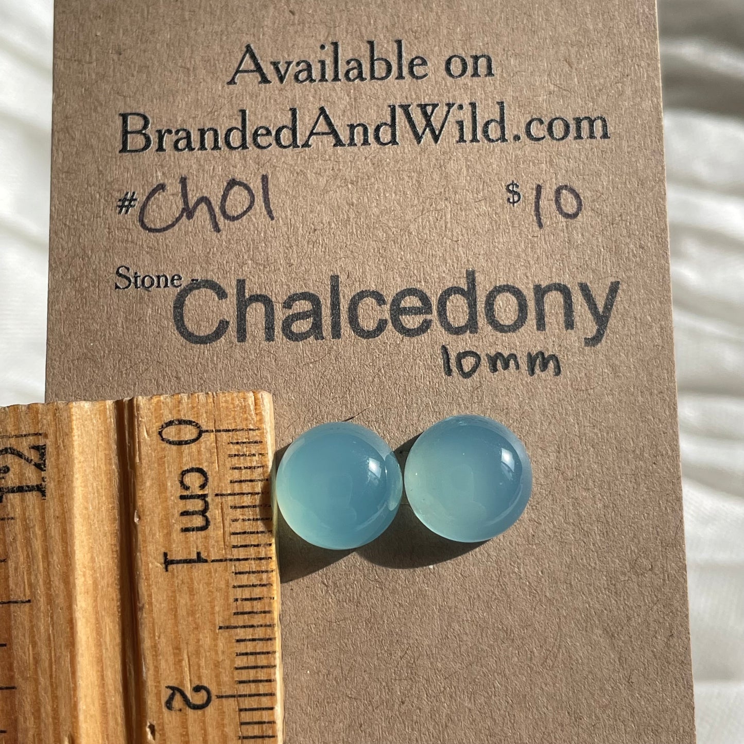 Chalcedony Cabochon - CH01 DBC00F47-5BF6-41DF-8F0C-E0498174FF35 Brandedandwild.com