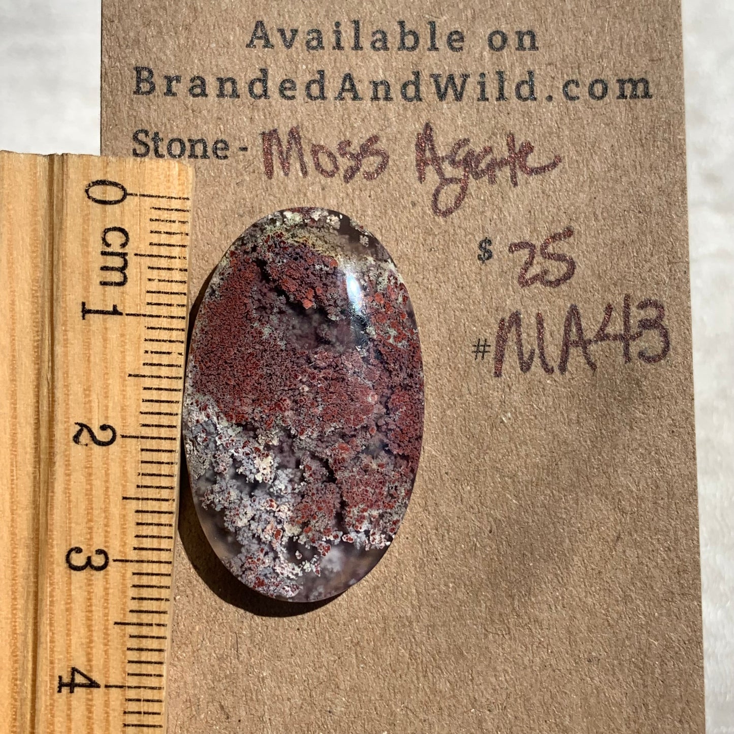 Moss Agate Cabochon- MA43