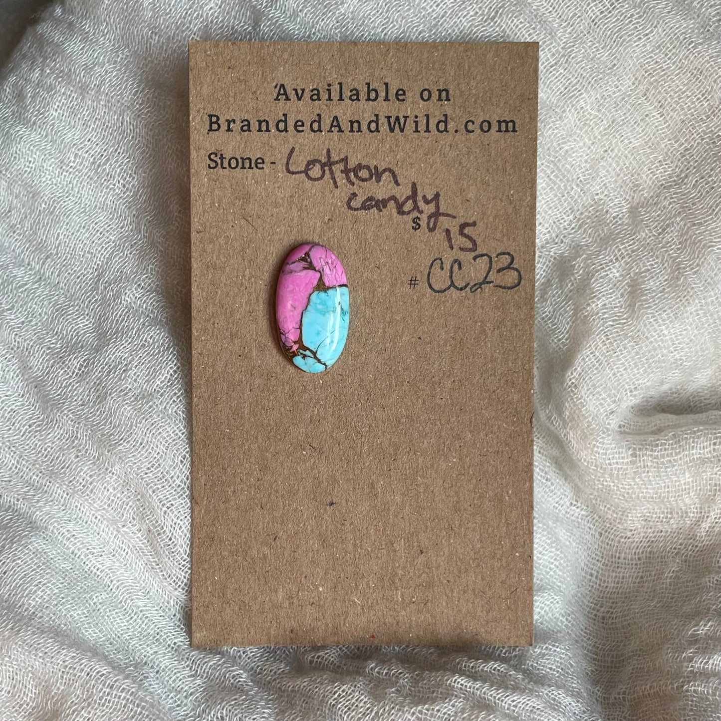 Cotton Candy Cabochon - CC23 DC1129DD-A737-463B-96CB-29364480722A Brandedandwild.com