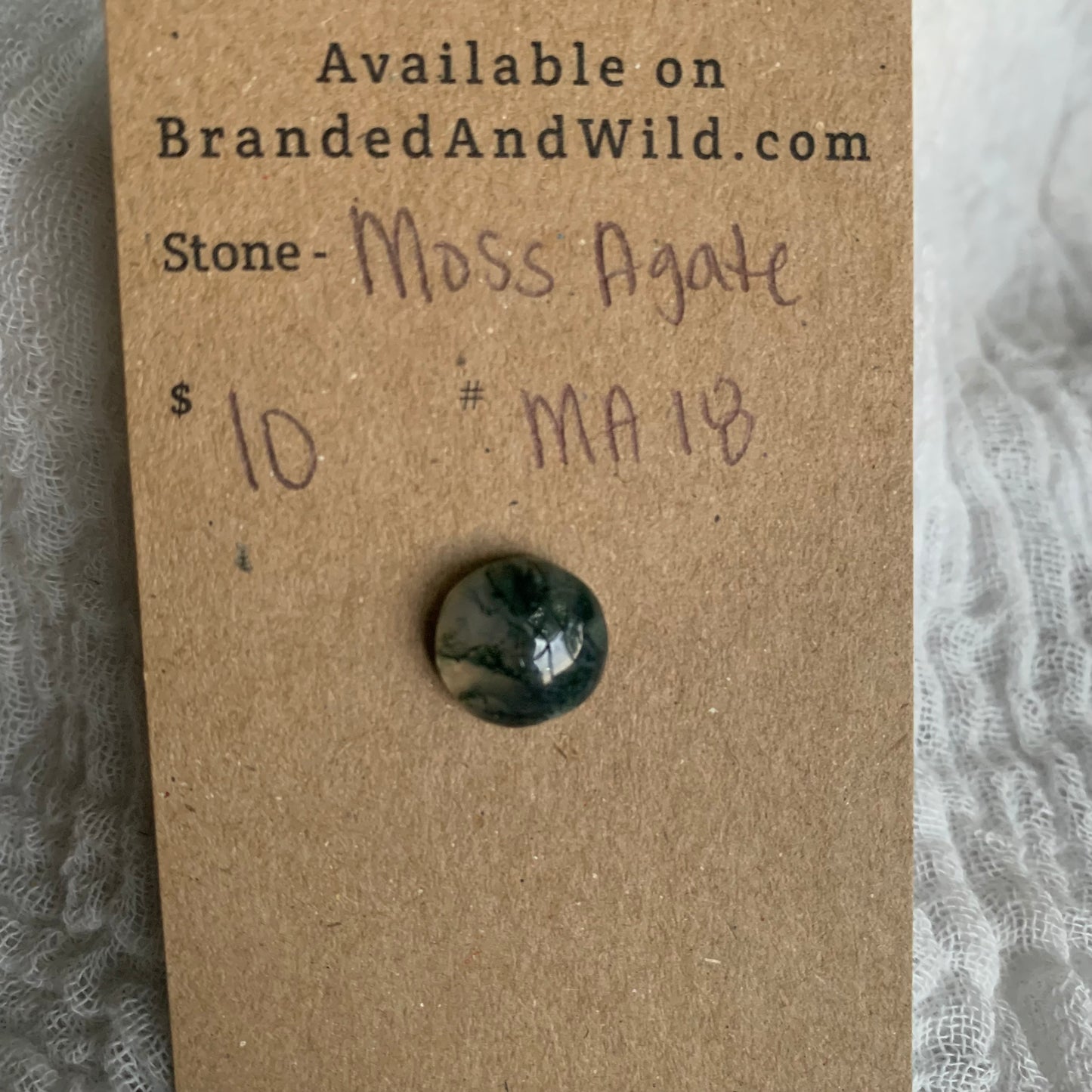 Moss Agate Cabochon- MA18