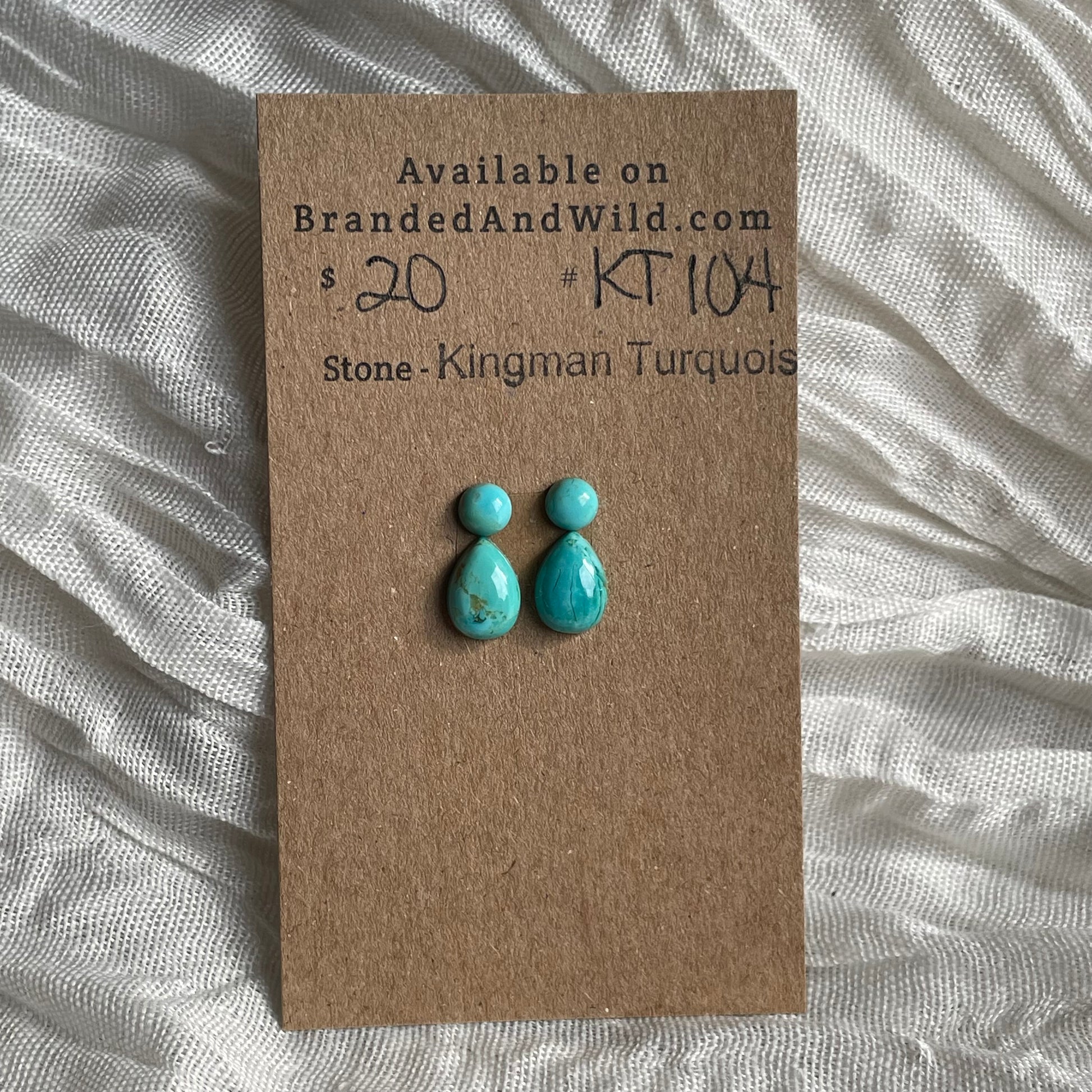 Kingman Turquoise Cabochon - KT104 DC21DBDA-F025-4ED8-B272-44BB89CF79C1 Brandedandwild.com