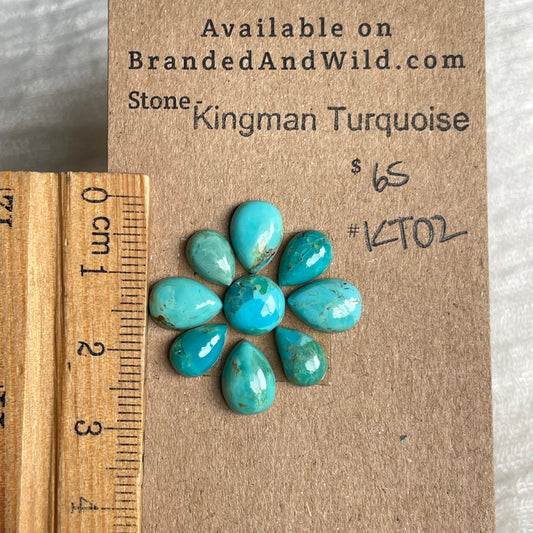Kingman Turquoise Cabochon - KT02 DC27A87D-CC32-47B0-B8E3-1686BCF65DBB Brandedandwild.com